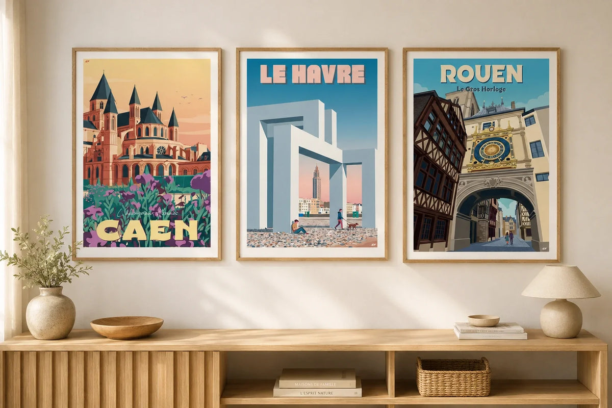 Où dénicher les plus belles affiches de Normandie ?
